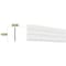 Ekena Millwork 7 1/4"H x 5/16"P x 96"L Reversible Bead/Nickel Gap Wainscot Moulding, PVC MLD05X01X96RBSWPV - alternate 5